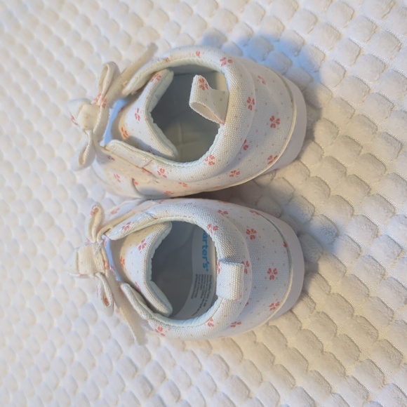 Carter's Baby Heart Print Slip-on Shoes 3-6 Months - Picture 4 of 6